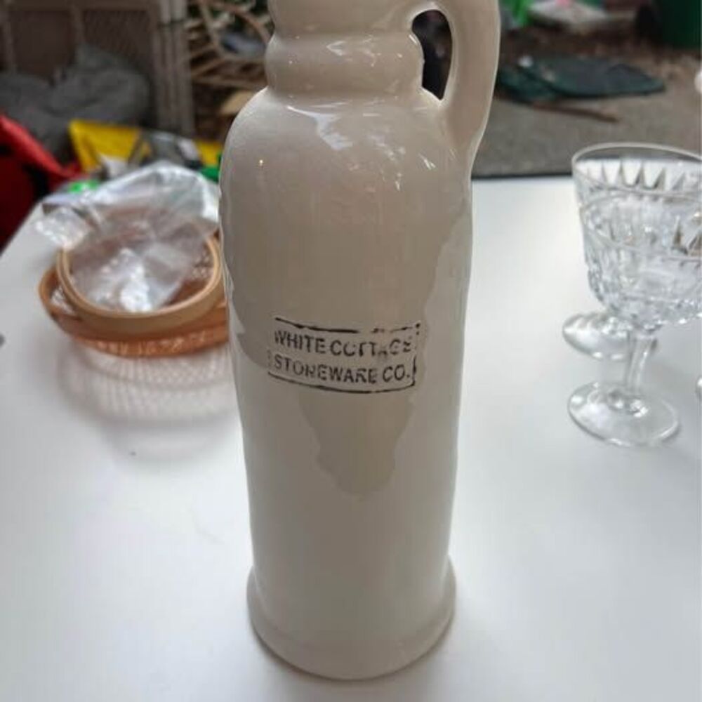 White Cottage Stoneware Co. White Ceramic Jug
